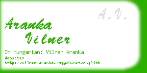 aranka vilner business card